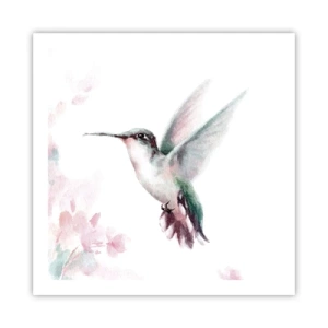 Poster - Im Flattern gehalten - 60x60 cm