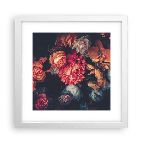 Poster in einem weißen Rahmen - Wie bei den holländischen Meistern - 30x30 cm