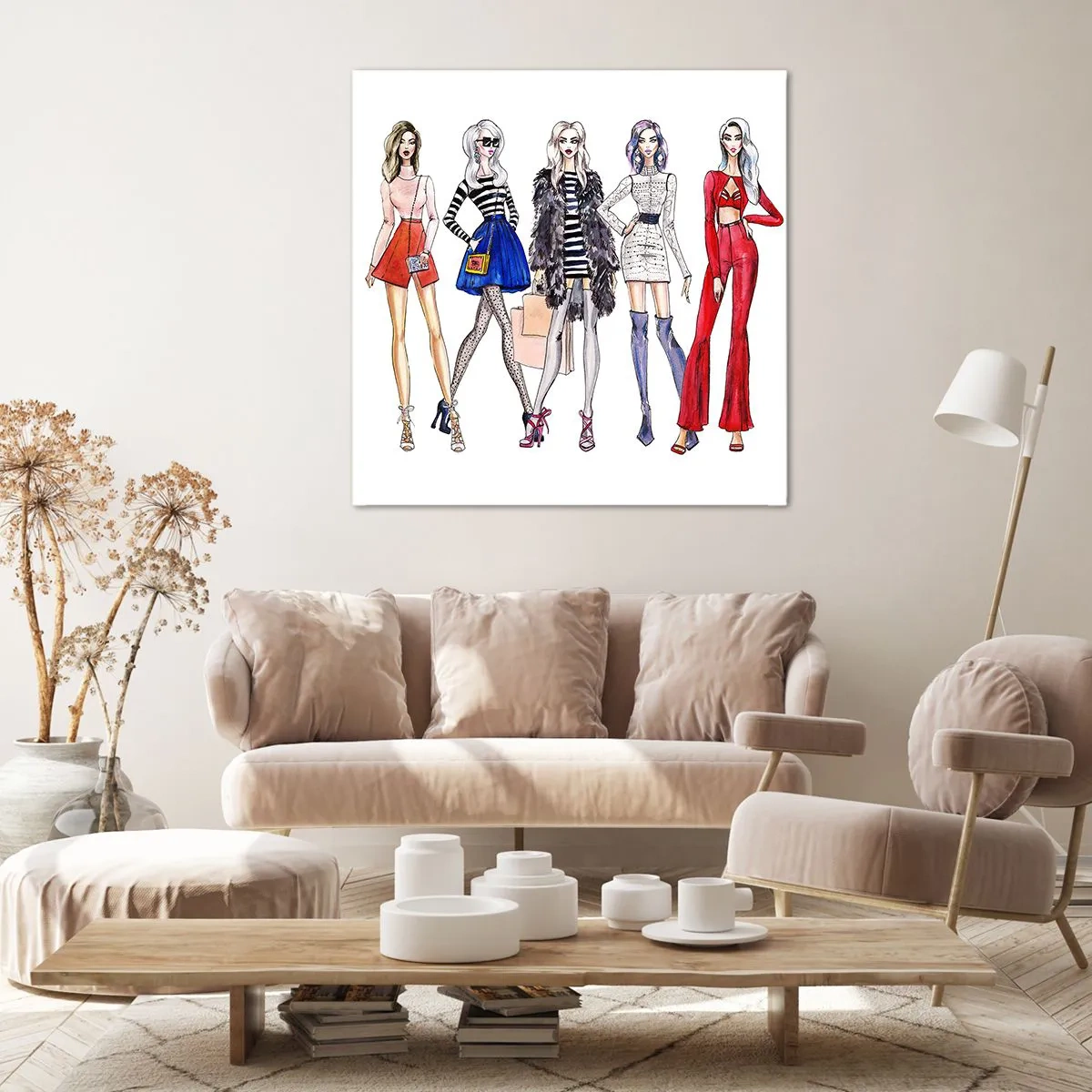 Bild auf Leinwand - Leinwandbild - Jede Woche Fashion Week - 30x30 cm