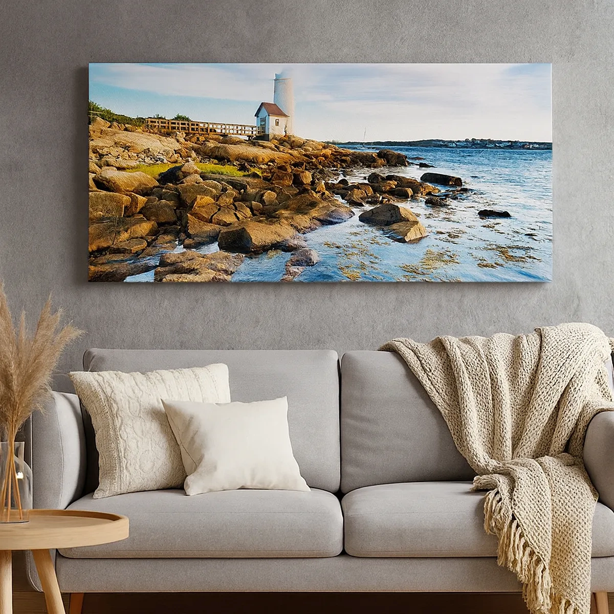 Bild auf Leinwand - Leinwandbild - Komm glücklich zurück, ich warte - 30x30 cm