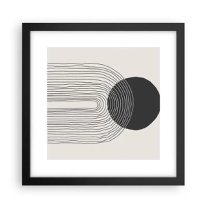 Poster in einem schwarzem Rahmen - Zittern und Vertrauen - 30x30 cm