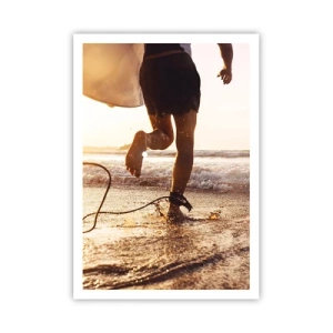 Poster - Um die Welle zu treffen - 70x100 cm