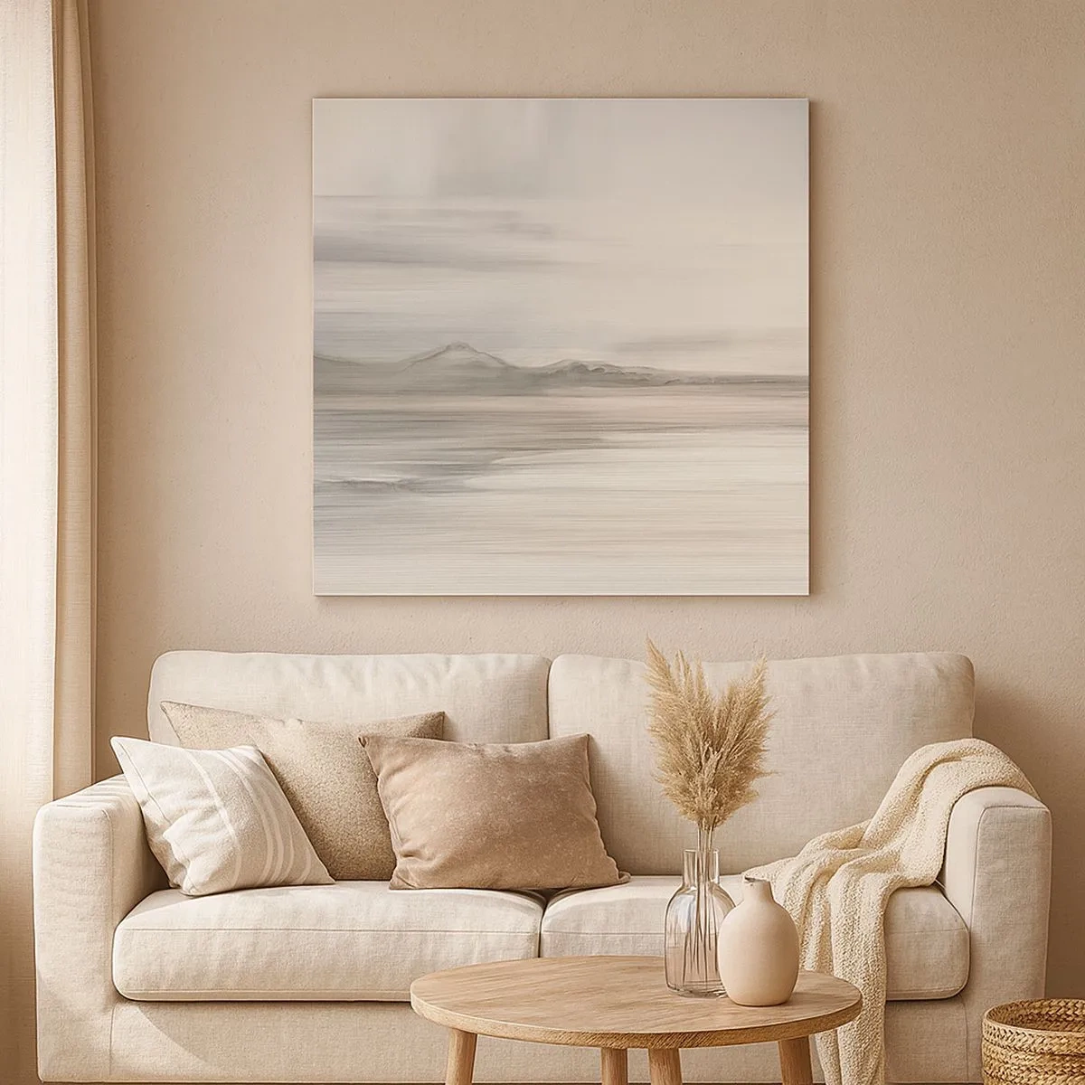 Bild auf Leinwand - Leinwandbild - Nachdenkliche Distanz - 30x30 cm