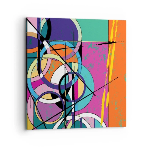 Bild auf Leinwand - Leinwandbild - Rad für Rad - 70x70 cm