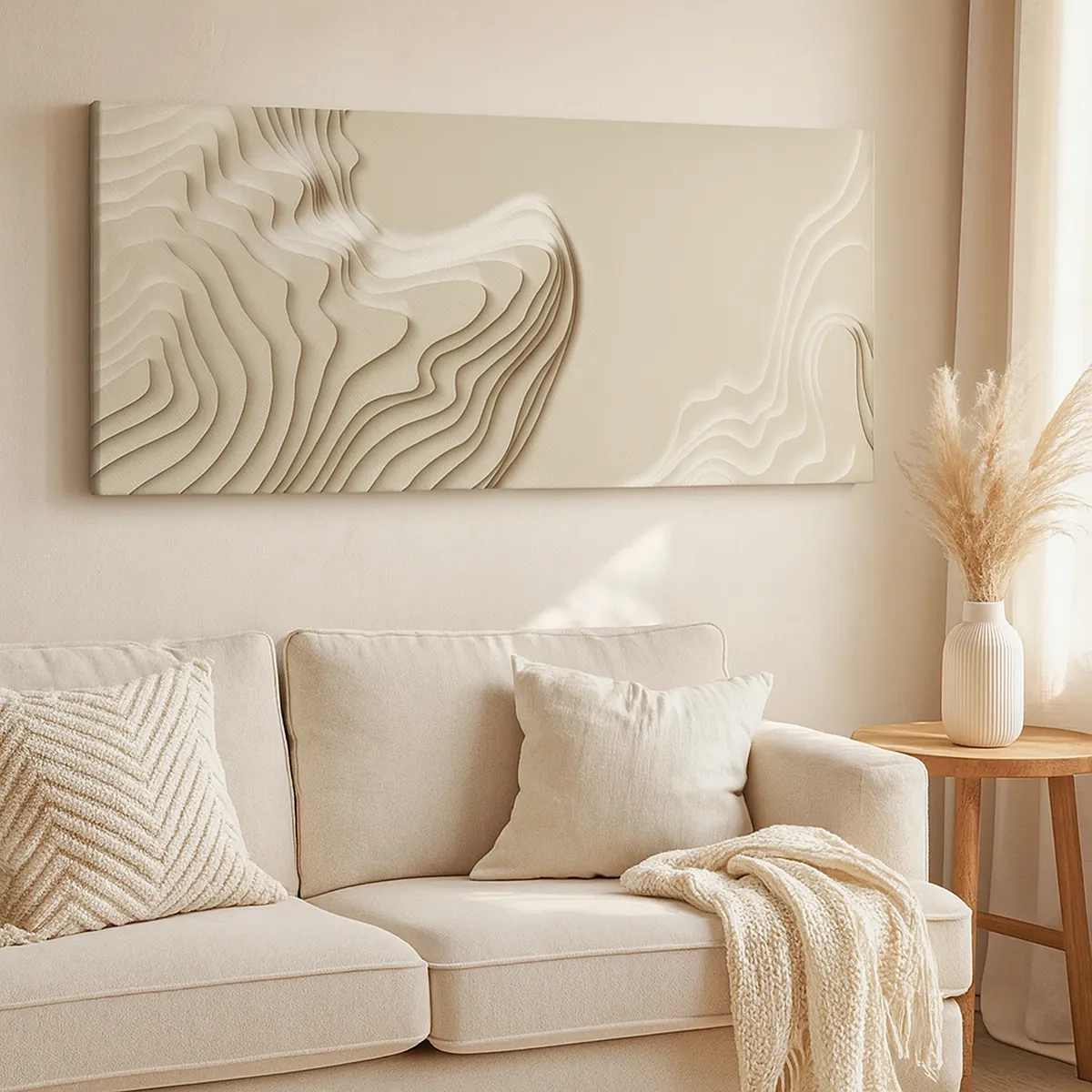 Bild auf Leinwand - Leinwandbild - Topographie der Kunst - 30x30 cm