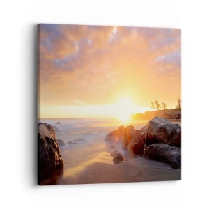 Bild auf Leinwand - Leinwandbild - Leuchtende Brise des Abends - 40x40 cm