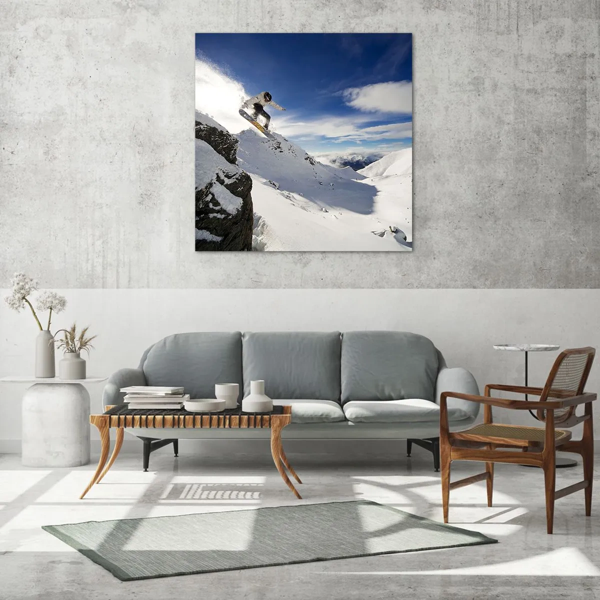 Glasbild - Bild auf glas - Freiheit ohne Grenzen - 60x60 cm