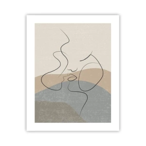 Poster - Wie ein Pinselstrich - 40x50 cm