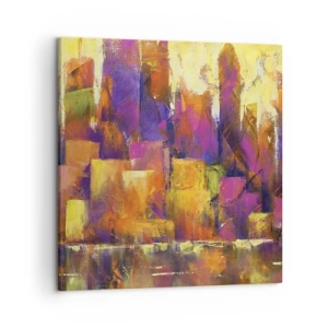 Bild auf Leinwand - Leinwandbild - Metropolitische Komposition - 50x50 cm