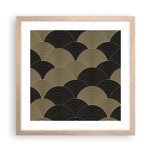 Poster in einem Rahmen aus heller Eiche - Einheit in der Vielfalt - 40x40 cm