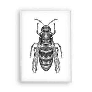 Poster in einem weißen Rahmen - Von einem Insektenplaneten - 70x100 cm