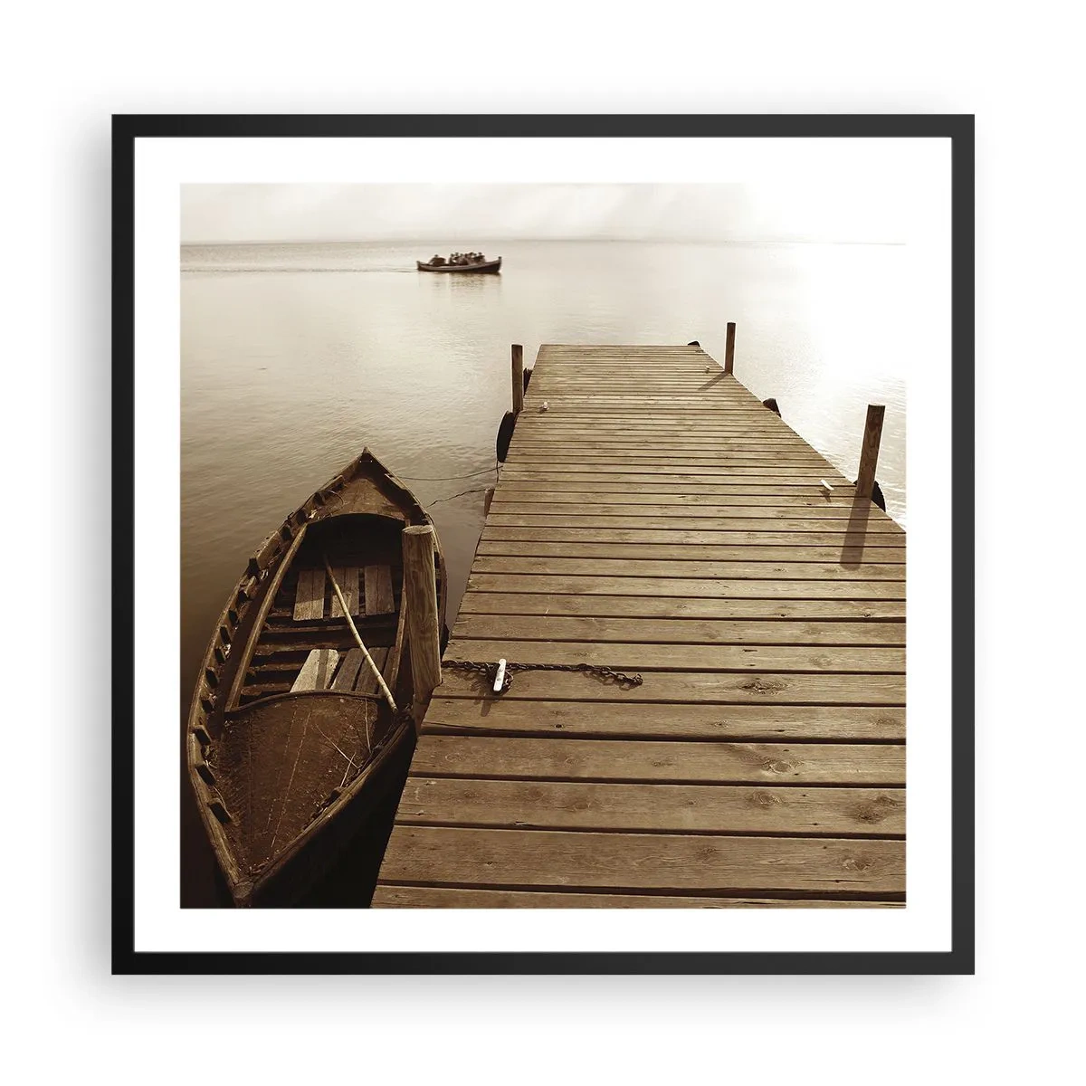 Poster in einem schwarzem Rahmen - Großer Frieden - 60x60 cm