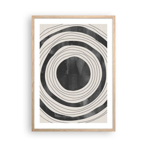 Poster in einem Rahmen aus heller Eiche - Auf den Punkt gebracht - 50x70 cm