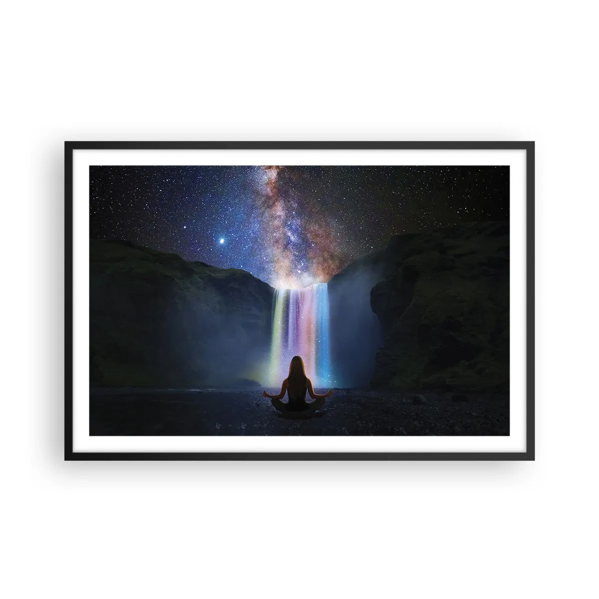 Poster in einem schwarzem Rahmen - Absolute Harmonie - 91x61 cm