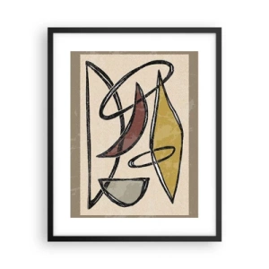 Poster in einem schwarzem Rahmen - Vertikale und Horizontale - 40x50 cm