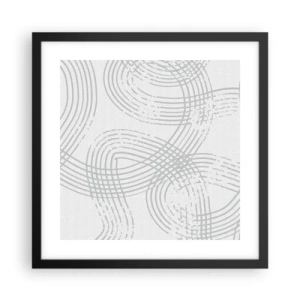 Poster in einem schwarzem Rahmen - Es gibt keinen einfachen Weg - 40x40 cm