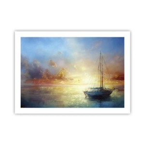 Poster - In einer goldenen Bucht - 70x50 cm