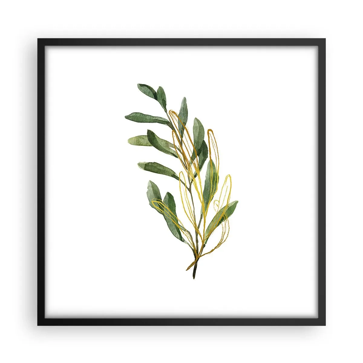 Poster in einem schwarzem Rahmen - Alles was gut ist - 50x50 cm