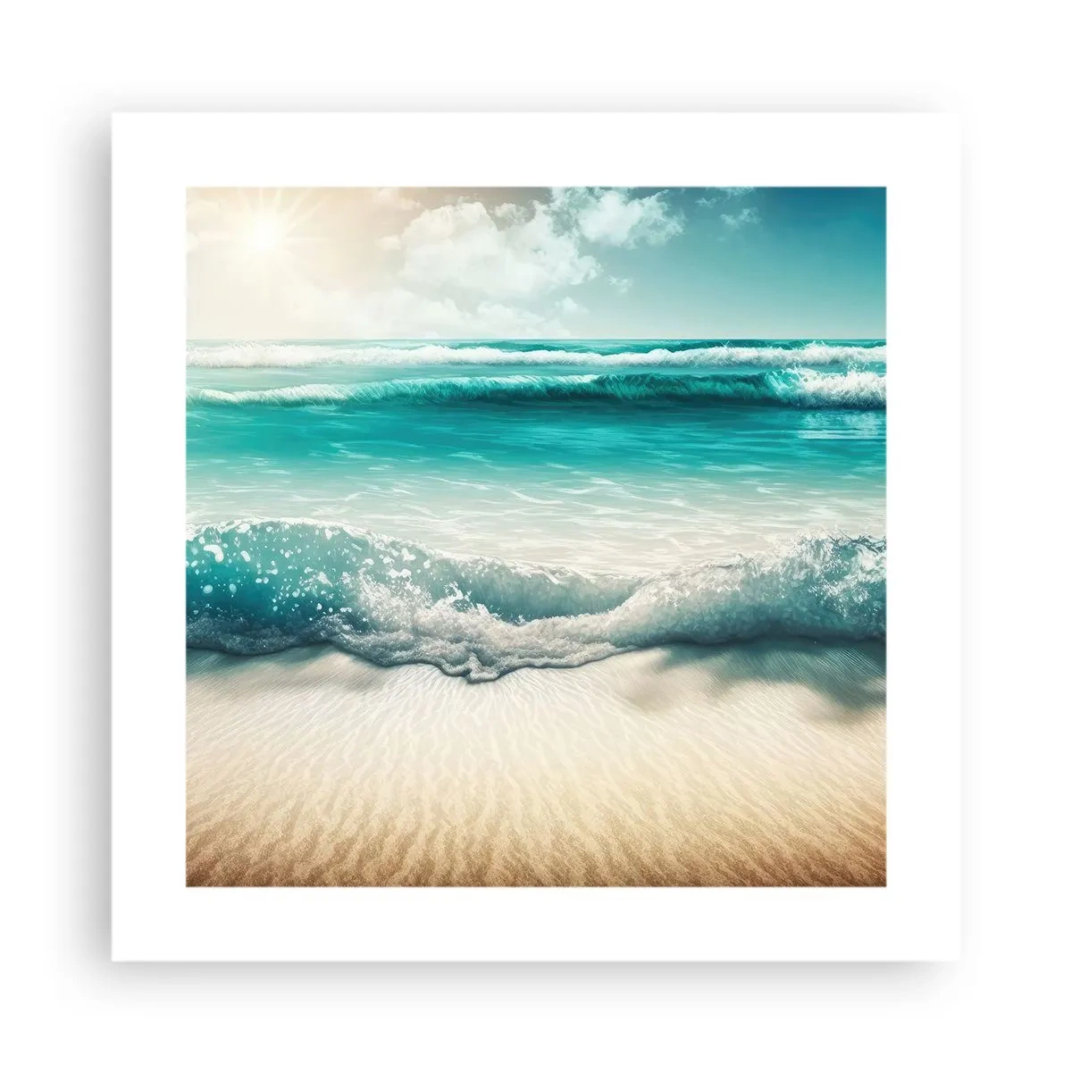 Poster - Frieden des Ozeans - 40x40 cm