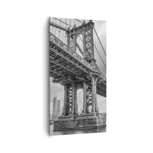 Bild auf Leinwand - Leinwandbild - Ins Herz der Stadt - 65x120 cm