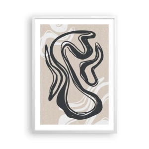 Poster in einem weißen Rahmen - Vervielfachter Ausdruck - 50x70 cm