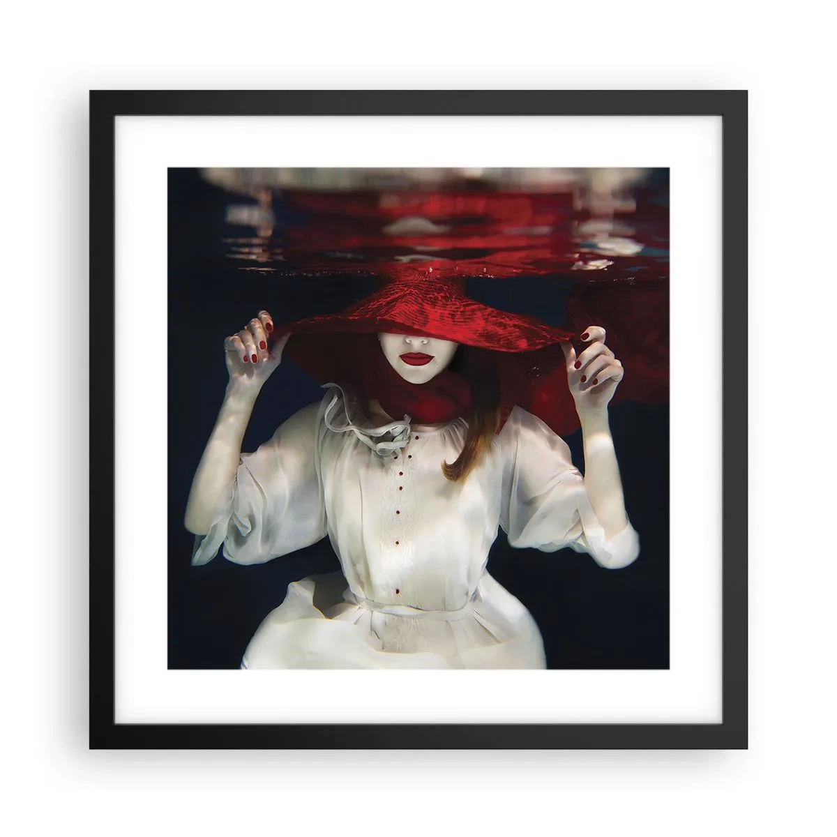 Poster in einem schwarzem Rahmen - Boshafte Göttin in der slawischen Mythologie - 40x40 cm