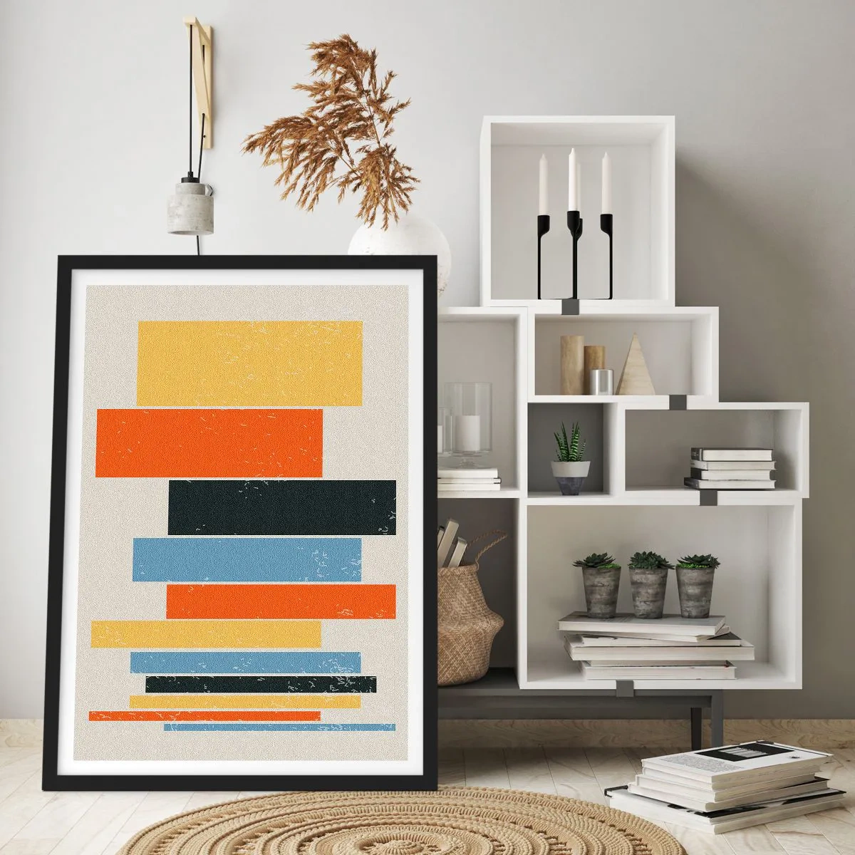 Poster in einem schwarzem Rahmen - Musiknotation - 30x40 cm