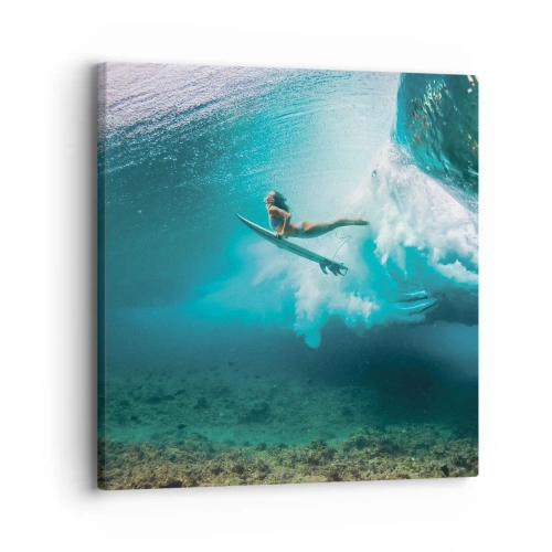 Bild auf Leinwand - Leinwandbild - Unterwasserwelt - 30x30 cm