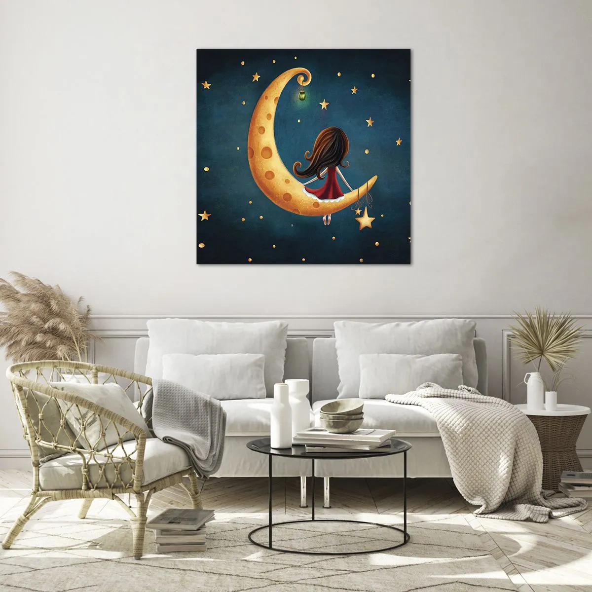 Glasbild - Bild auf glas - Einmal… - 50x50 cm