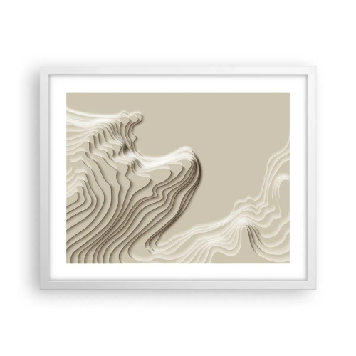 Poster in einem weißen Rahmen - Topographie der Kunst - 50x40 cm