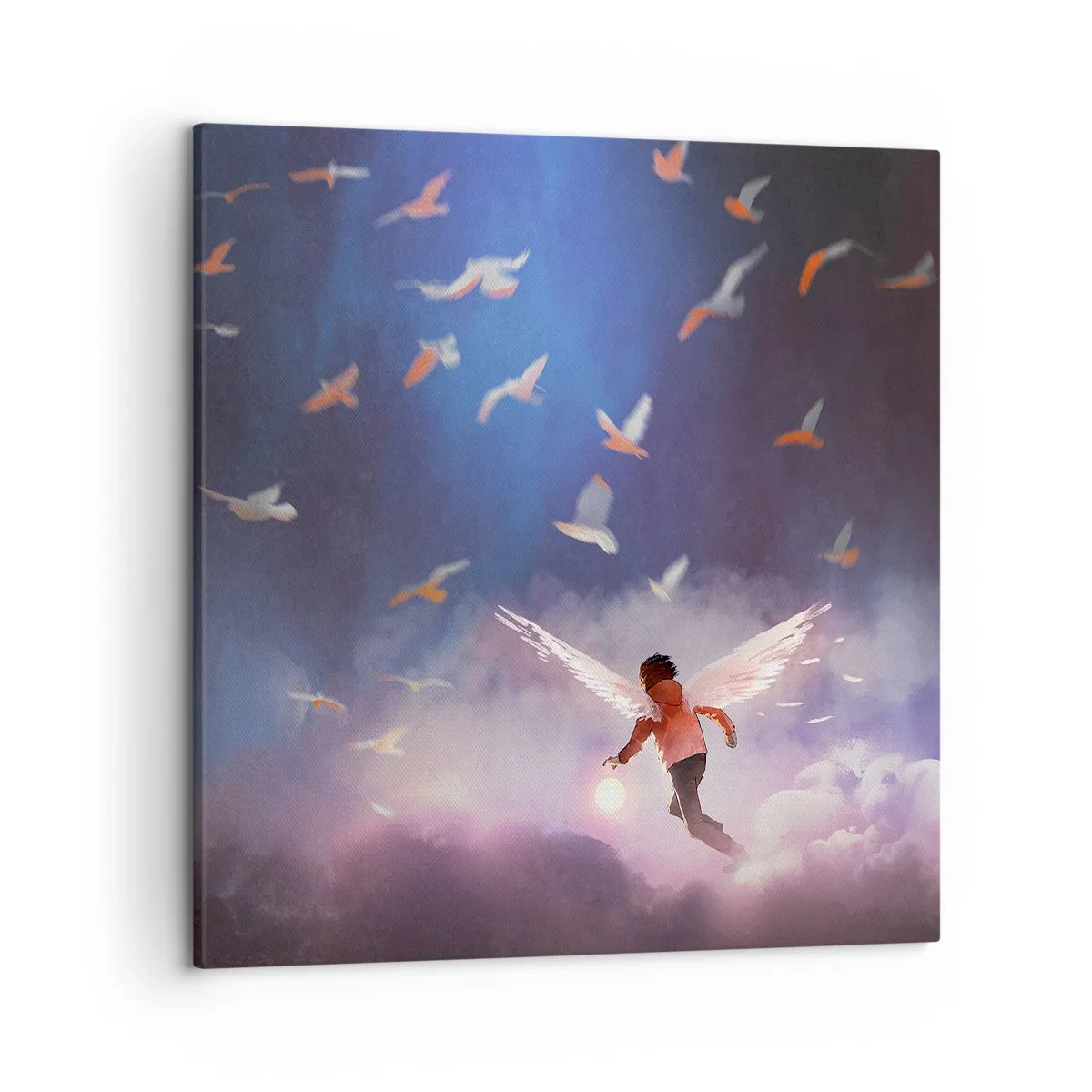 Bild auf Leinwand - Leinwandbild - Du brauchst Fantasie und Mut - 50x50 cm