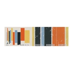 Fototapeten Muster Premium Canvas - Musiknotation - Minimalismus, Rechtecke, Formen - 100x30 cm