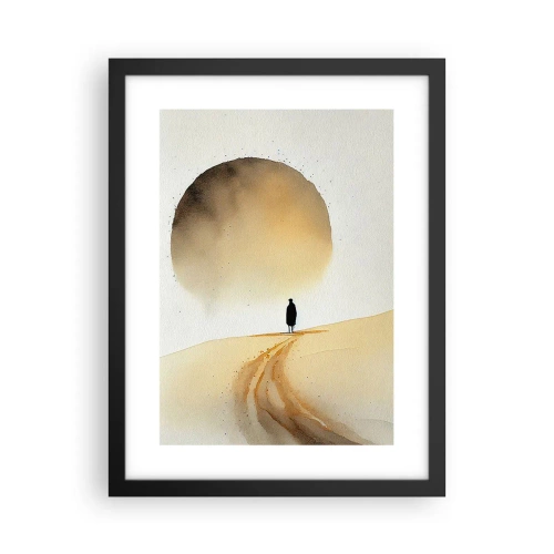 Poster in einem schwarzem Rahmen - Immer sehnsüchtig - 30x40 cm