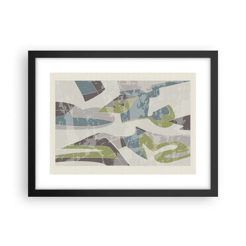 Poster in einem schwarzem Rahmen - Komposition hinter dem Glas - 40x30 cm