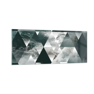 Glasbild - Bild auf glas - Kristallperspektive - 100x40 cm