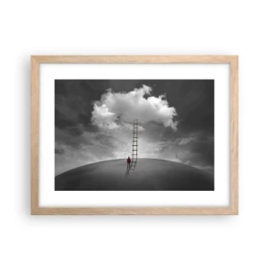 Poster in einem Rahmen aus heller Eiche - Alles ist möglich - 40x30 cm