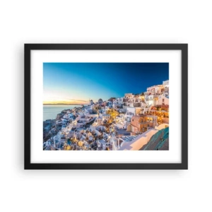 Poster in einem schwarzem Rahmen - Die Essenz des Griechischen - 40x30 cm