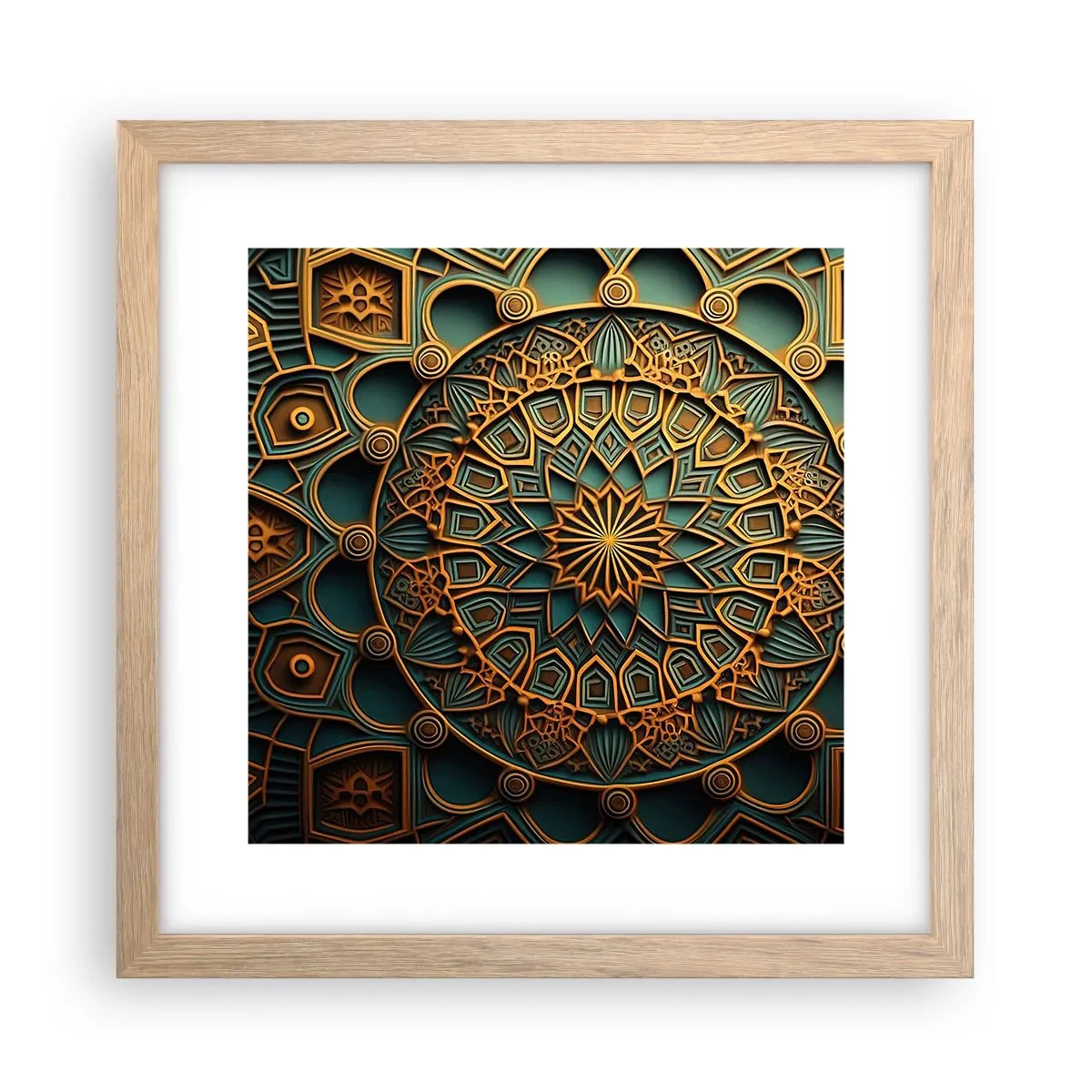 Poster in einem Rahmen aus heller Eiche - In arabischer Atmosphäre - 30x30 cm