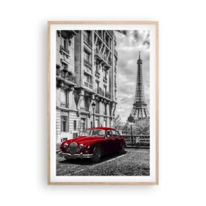 Poster in einem Rahmen aus heller Eiche - Raubtier in der Stadt - 61x91 cm