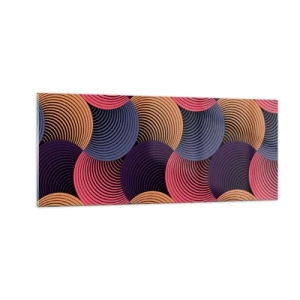 Glasbild - Bild auf glas - Im kreisenden Rhythmus - 100x40 cm