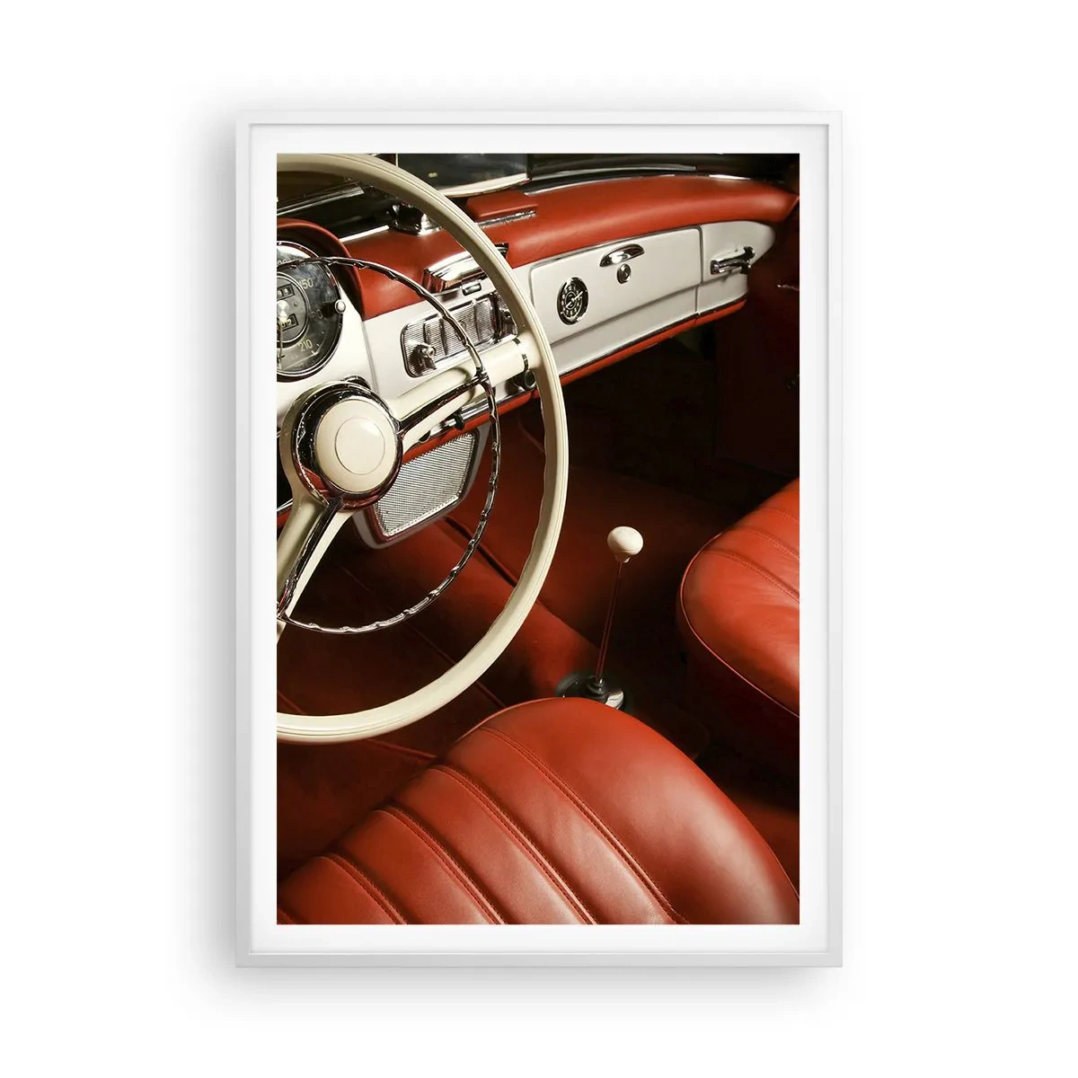 Poster in einem weißen Rahmen - Luxus im Vintagestil - 70x100 cm