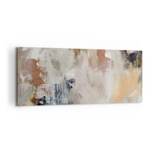 Bild auf Leinwand - Leinwandbild - Neblige Abstraktion - 100x40 cm