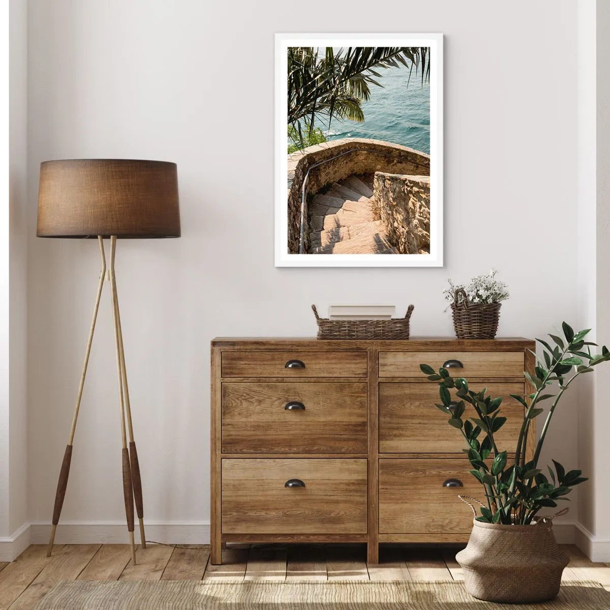 Poster in einem weißen Rahmen - Unter der Sonne Italiens - 50x70 cm