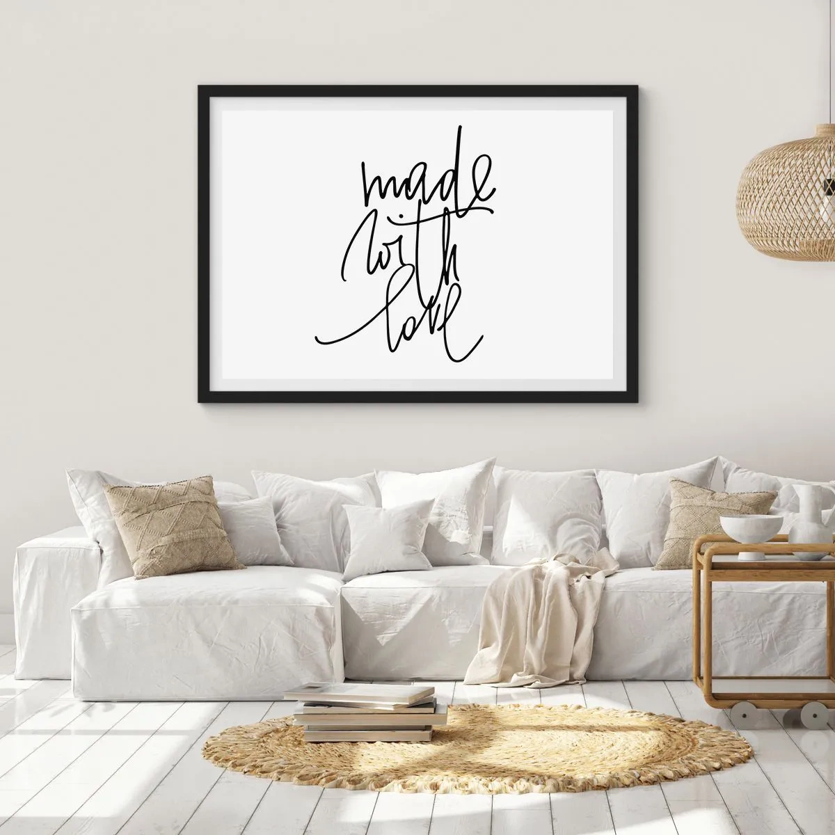 Poster in einem schwarzem Rahmen - Die beste Marke - 91x61 cm