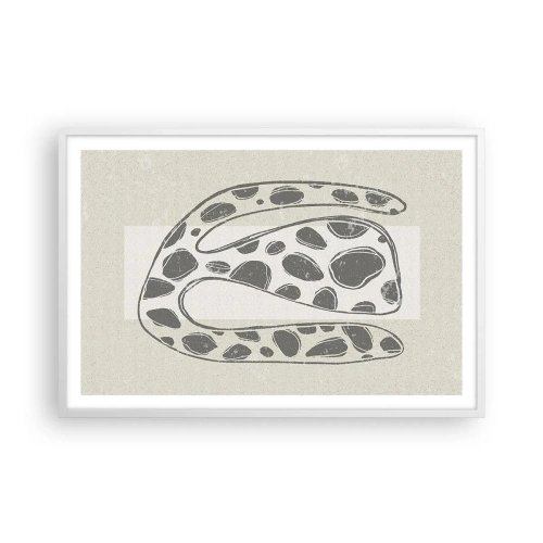 Poster in einem weißen Rahmen - Seltsame Kreatur - 91x61 cm