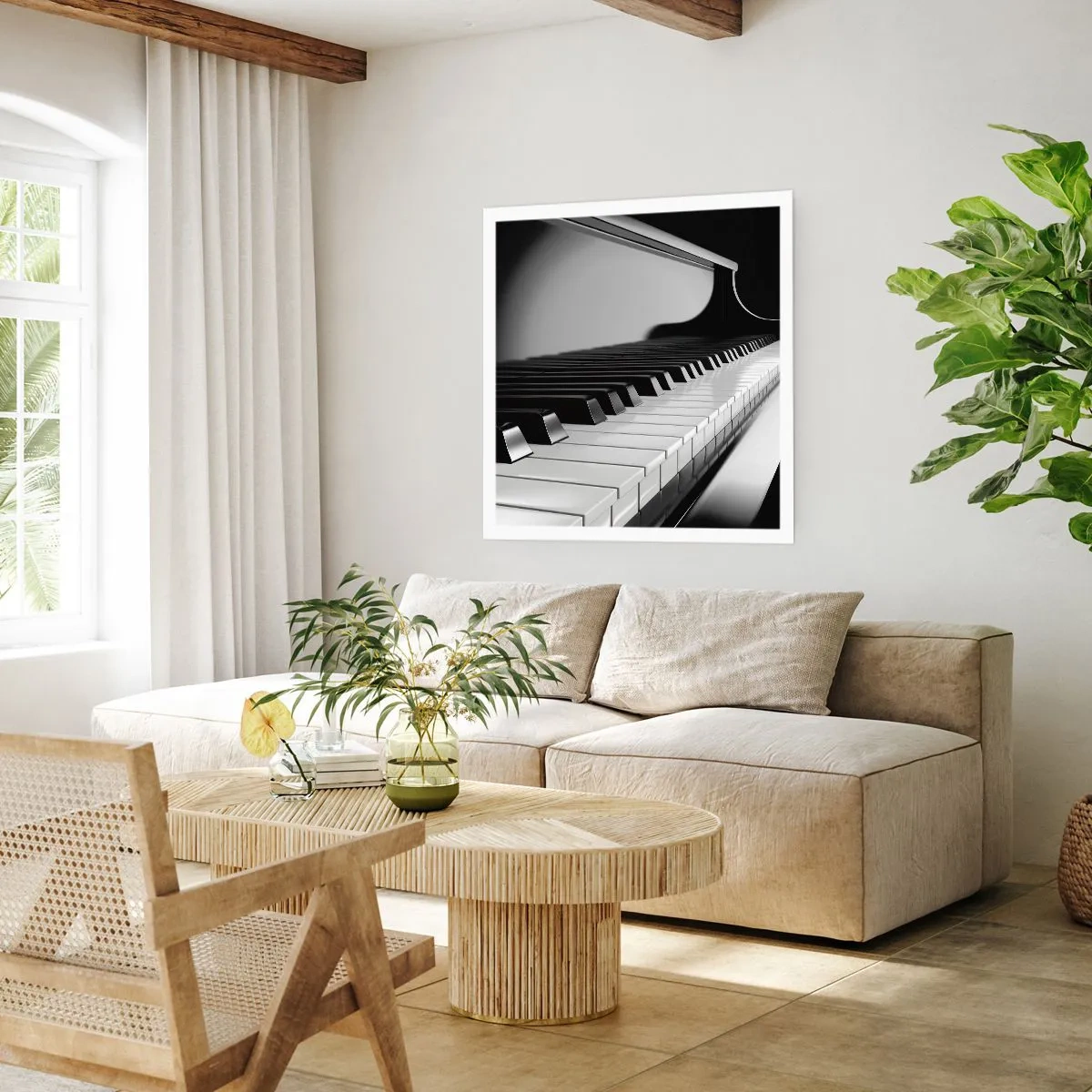 Poster - Harmonie von Formen und Farben - 30x30 cm