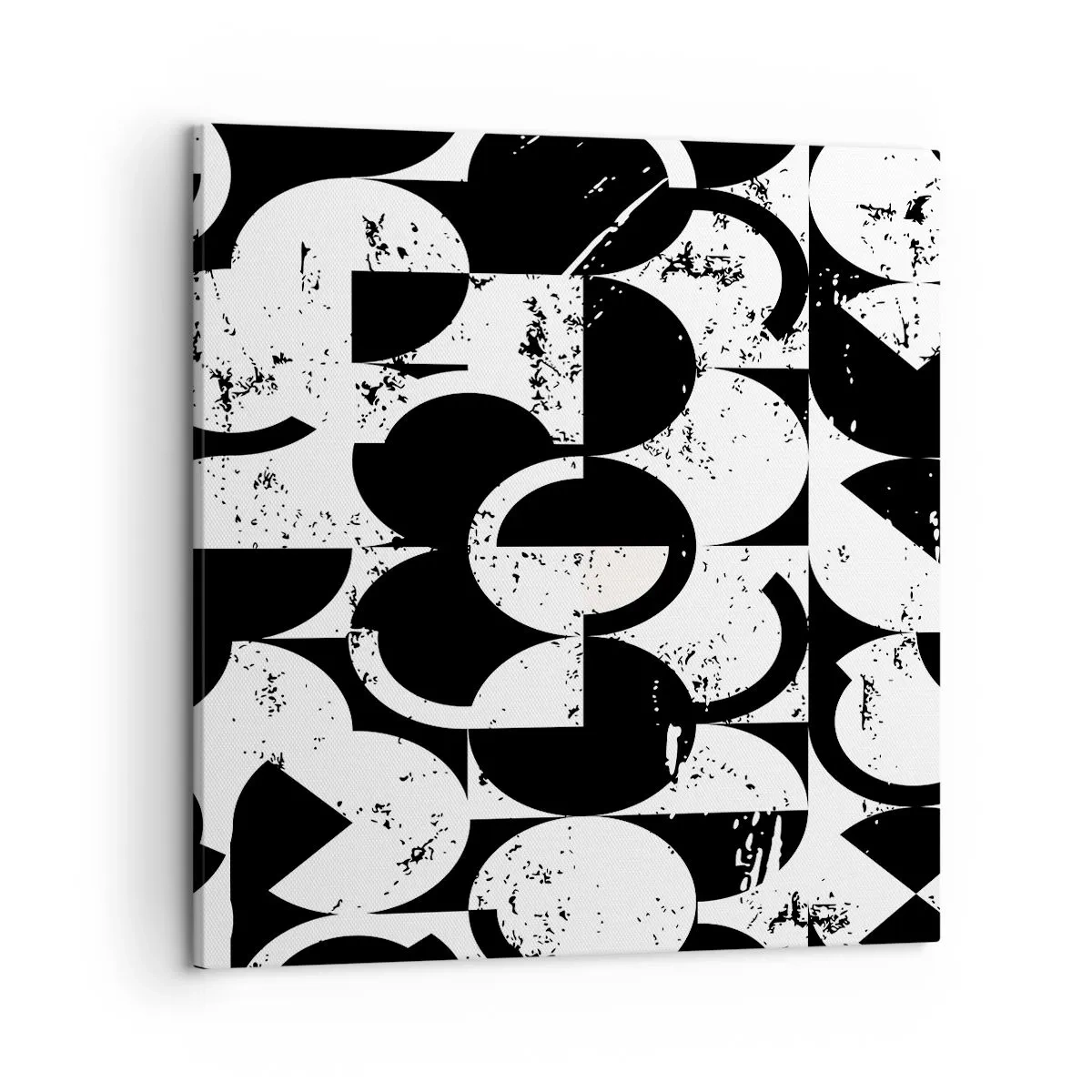 Bild auf Leinwand - Leinwandbild - Weiß ist weiß und schwarz ist schwarz - 50x50 cm