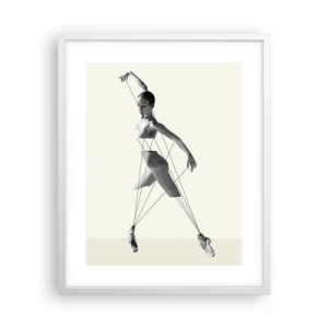 Poster in einem weißen Rahmen - Im Theater der Welt - 40x50 cm