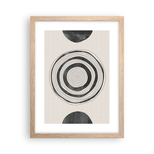 Poster in einem Rahmen aus heller Eiche - Wichtig ist, was dazwischen liegt - 30x40 cm