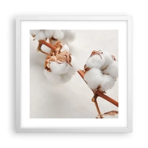 Poster in einem weißen Rahmen - Nur umarmen - 40x40 cm